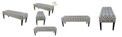 MJL Furniture Designs Kaya Button Tufted Entryway Long Bench